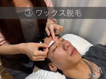 メンズアイブロウサロンバイクロト 天神大名(MEN’S EYEBROW SALON by KUROT)/4.ワックス脱毛