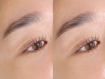 ディーネイル アイラッシュ オカザキ(DEE nail×eyelash okazaki)の写真/垢抜け眉ならセットでお得に♪【ハリウッドブロウリフト(眉毛パーマ/WAX/メイク込)+まつ毛パーマ¥8250】