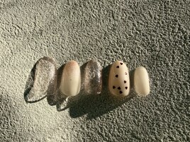 キラキラハートホロネイル