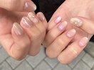 持ち込み☆夏フラワーネイル