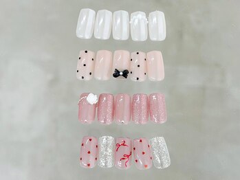 ルリア(loulia)の写真/フェミニンでガーリーな輝きを放つ指先に◎ワンホンデザインも得意なサロン!