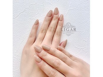 リガール(LIGAR)/ハンド☆ベージュ×ワンカラー