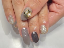 パールビジューネイル☆