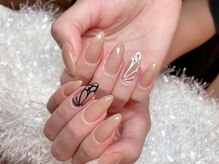 レアネイル 新宿(le'a nail)/蝶々ネイル