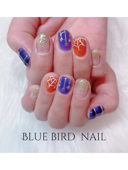 ブルーバードネイル(Blue bird nail)/ハロウィンネイル