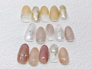 ユノーノ(Junono)の写真/定額内パーツ変更OKな"大人上品カワイイ"をご提供◎指をスッと長く魅せるピンク系うるツヤデザイン多数◎