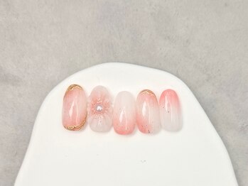 ぷっくりフラワーネイル