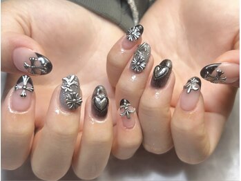 クロレ(Nail Salon COLORE)/クロム風ネイル by,ayaho