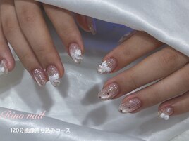 リボンハートネイル　80905