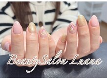 ルアナ(Luana)/押し花ネイル/くすみカラー/秋冬