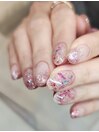 【春ネイル】花びらネイル