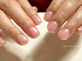 ジュエ ネイルスタジオ(jouer nailstudio.)/aurora mirror french