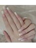 【HAND】チップ長さ出し10本+定額デザイン¥11000