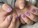 ニュアンス紫陽花ネイル☆