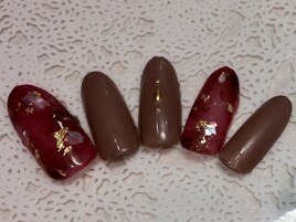 奥行クラッシュシェルネイル