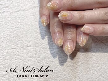 エーネイルサロン プラーカ本店(A-Nail Salon)/クリアフラワーネイル