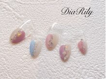 ディアリリー(Dia Rily)/春色ぬりかけネイル