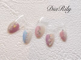 春色ぬりかけネイル