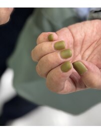 マット×ピスタチオワンカラー