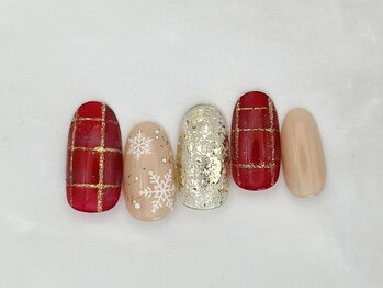 シード(Seed)/雪の結晶ネイル11000円/スノー冬