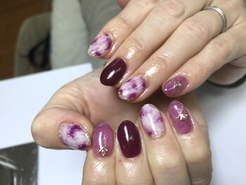 ネイルアンドエピサロン ラピス(Nail & Epi Salon Lapis)/ワインレッド♪