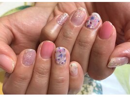 ～キャンドル風フラワーネイル～