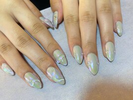 ニュアンスネイル　凹凸ネイル