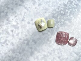 フット　親指ワンポイント