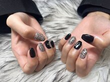 アンジュ(Ange)/ツイード/アートネイル