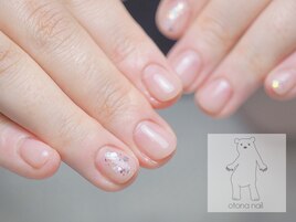 ナチュラルシンプルシェルネイル