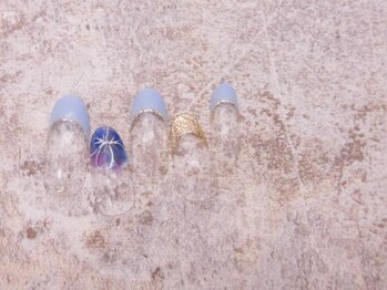 アンベリール 横浜店(Embellir)/(2094)手描きフラワーネイル