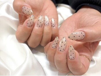 ライトウェーブ 長野駅前店/キラキラ×ドットネイル♪