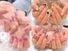 【ジェル】4本アートコース　持ち込み可能　￥６８００