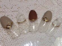 ネイルサロン リリオ(Nail Salon Ririo)/ホワイトマーブルフレンチ