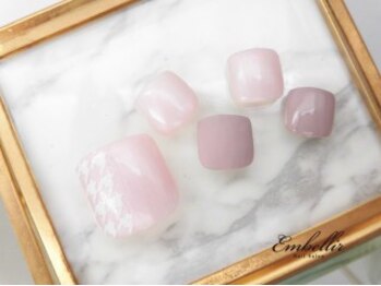アンベリール 横浜店(Embellir)/(1150)千鳥柄Ｆｏｏｔネイル