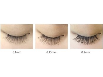 ショウイー 本店(Showy)/まつ毛エクステ 太さ