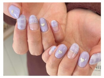 マニネイル 高の原店(mani nail)/チェックネイル