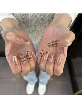 トータルサロン 白べぇーっ プラス/秋ネイル