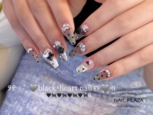 ネイルプラザ 河原町OPA店(NAIL PLAZA)/大人ブラックネイル
