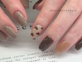 ブラウンハートネイルパラジェル