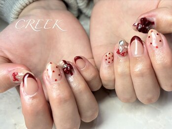 ボルドーハートホロフレンチ韓国