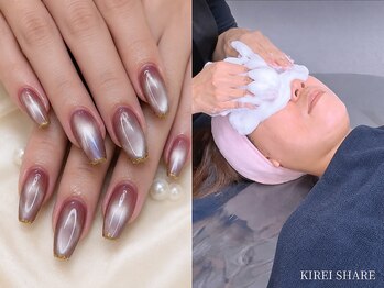 キレイシェア バイ プリンセスローズ静岡駅店(KIREI SHARE)の写真/女性のキレイ最強セット★まつ毛・眉毛・ネイル・光フェイシャルが1日で叶う♪