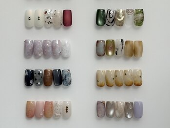 フィロンネイル シェレーヌ(filonnail Cherene)の写真/周りに褒められるニュアンスデザイン多数。フォトギャラ更新中*細部の質感/奥行きにこだわるアートを。