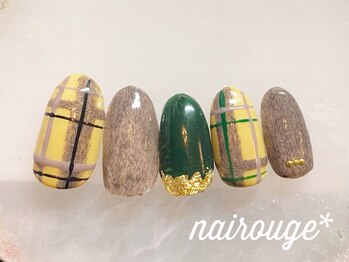 冬♪チェックネイル♪