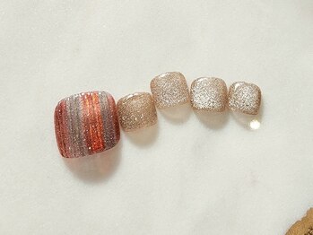 ネイルサロン アミュゼ/定額デザインフットジェル