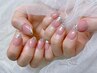 リピーター様◎【ガラスフレンチネイル】11,000円