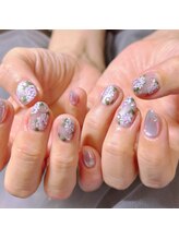 ネイルサロン リン(Lin)/梅雨紫陽花ネイル