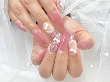 ワイズビューティー 高槻店(y's beauty)/春ネイル　4本アート