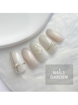 ネイルズガーデン(NAILS GARDEN)/ホワイトネイル
