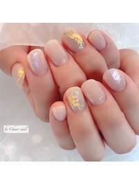 手描きミモザネイル